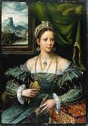 Pieter de Kempener Bildnis einer Dame oil painting on canvas